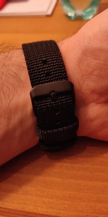Customer photo review of Samsung Galaxy Watch Nylon Strap - Durable & Versatile Band