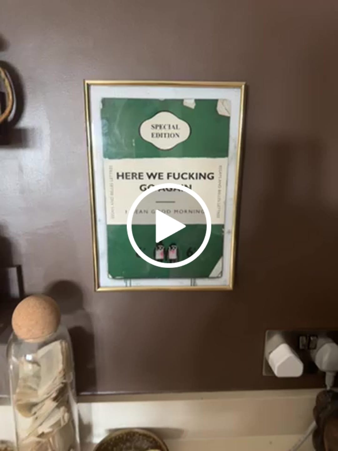 Customer video review of Personalised Book Cover Art Print (New Green)