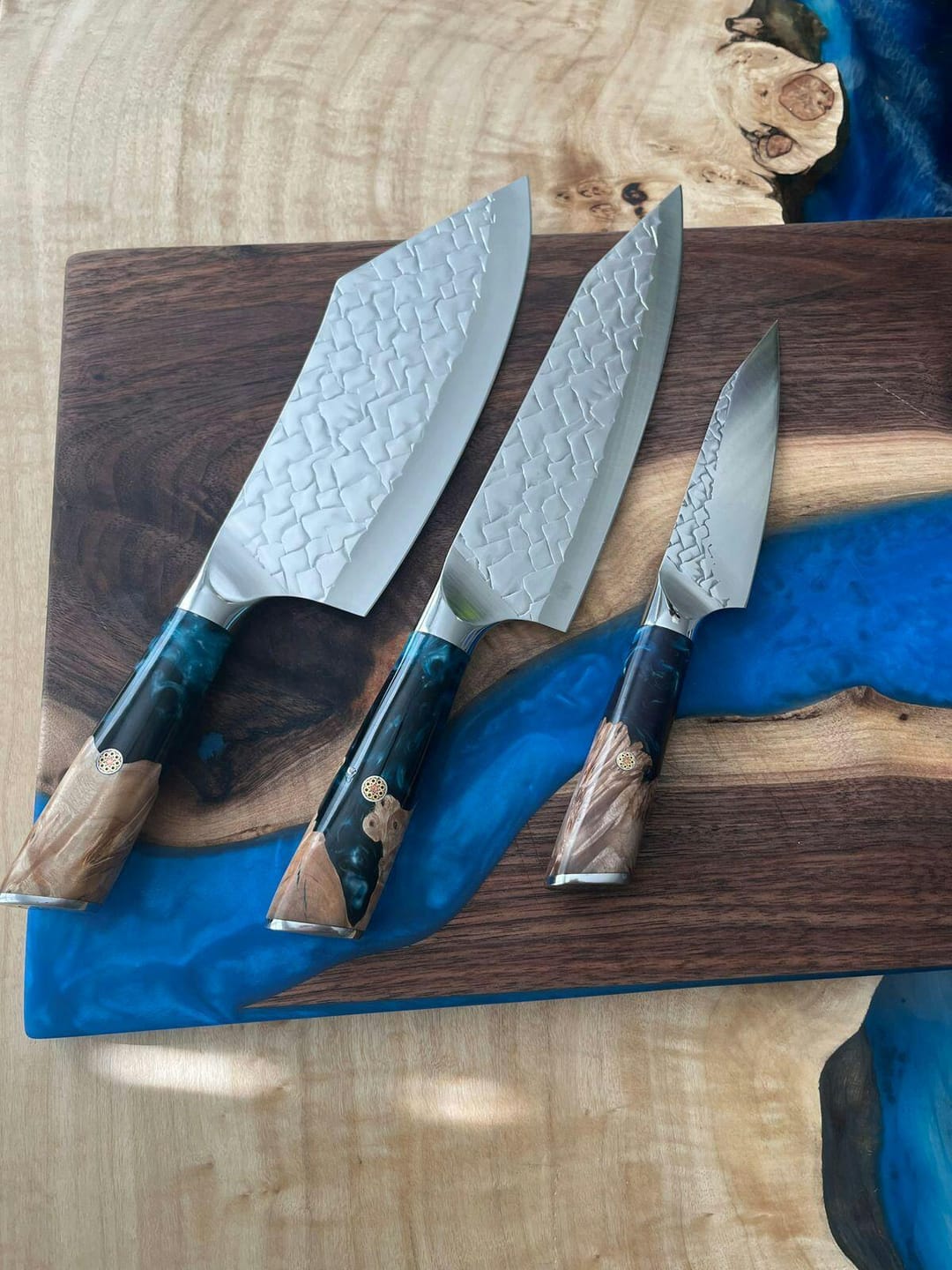 Customer photo review of Aotsuki (青月) Sets - Japanese Damascus Steel Chef’s Knives