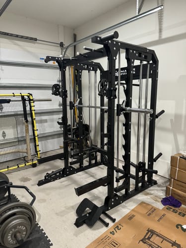 Customer photo review of MAJOR FITNESS All-In-One Home Gym Smith Machine Package Spirit B52