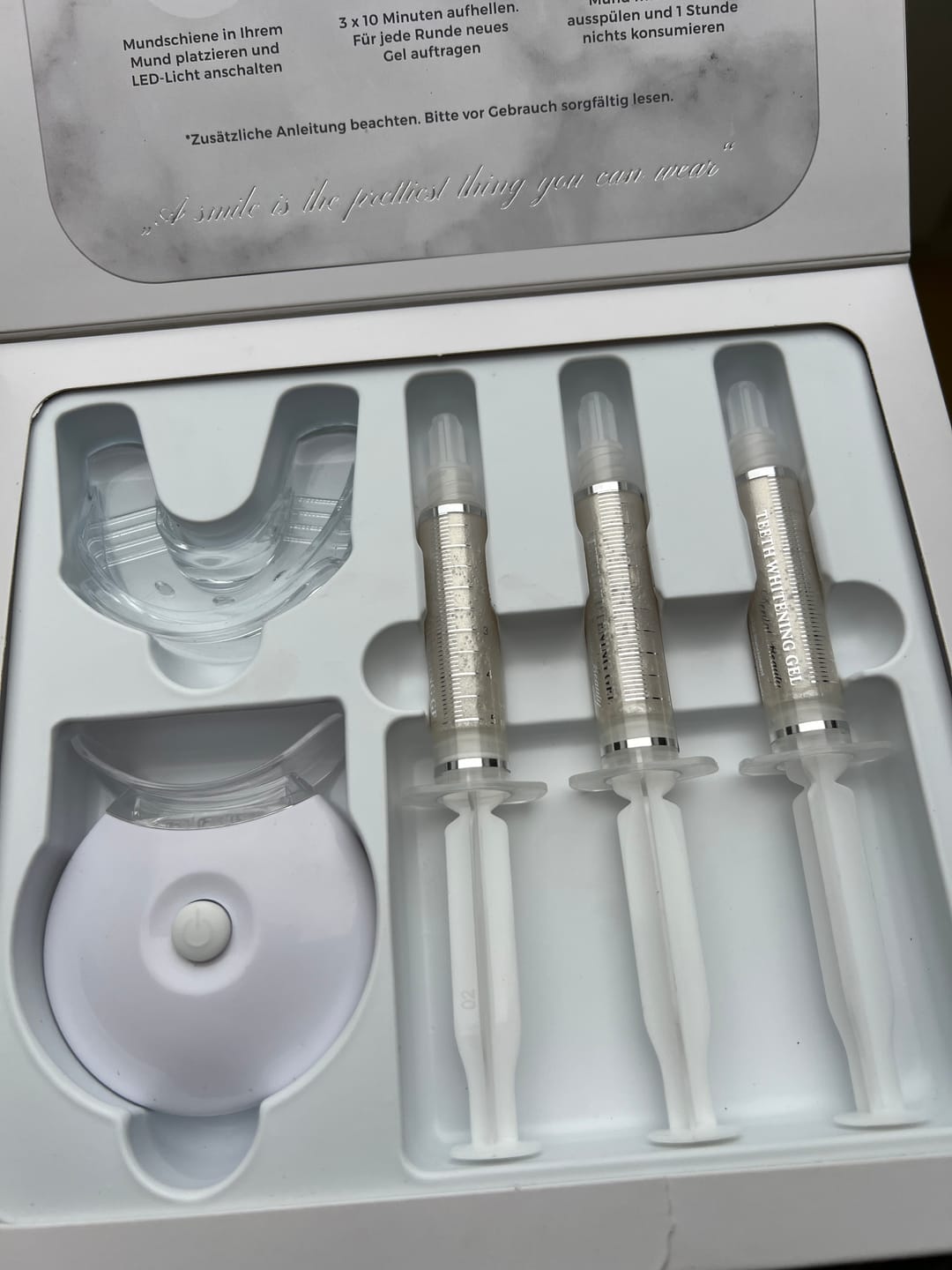 Customer photo review of Zahnbleaching-Set Rapid+