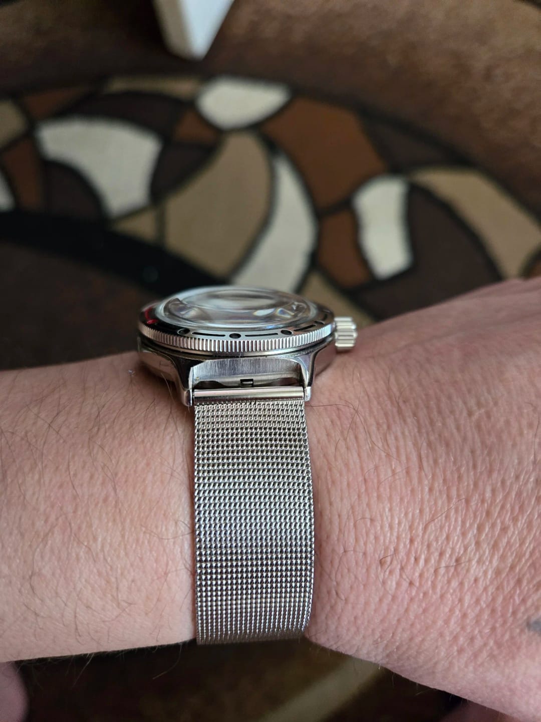 Customer photo review of Huawei Milanese Stainless Steel Band - Comfortable and Sleek