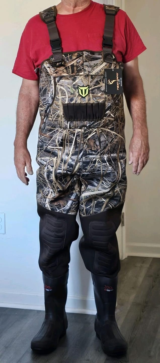 Customer photo review of MarshWarrior Chest Waders Men's Waterfowl Hunting 200 Gram 3M Thinsulate Neoprene Waders