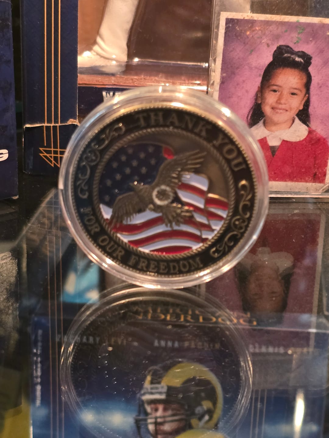 Customer photo review of Veteran Supporters Club - Free Thank You Coin