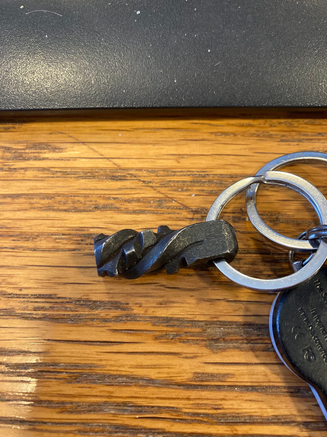 Customer photo review of Mini Hand-Forged Keyrings - Classic or Chaos