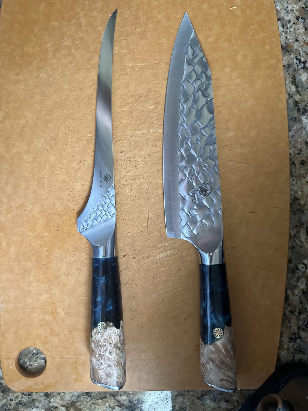 Customer photo review of Aotsuki (青月) - Japanese Damascus Steel Chef’s Knife