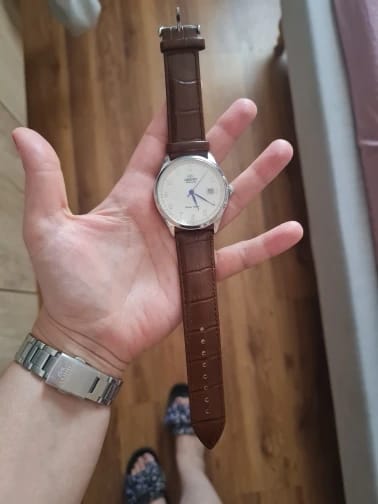 Customer photo review of Huawei Leather Watch Band - Premium Classic Design