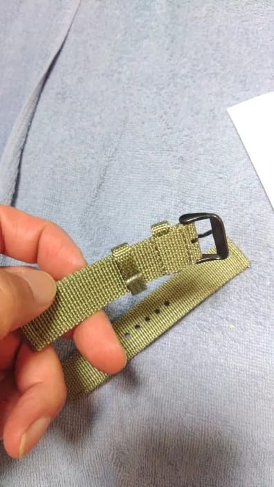 Customer photo review of Ticwatch Nylon Band - Tough, Stylish, Comfortable Strap