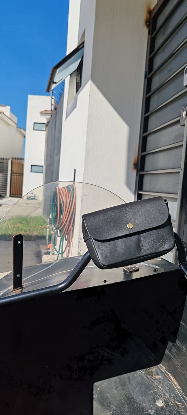 Customer photo review of sidekick moto pouch