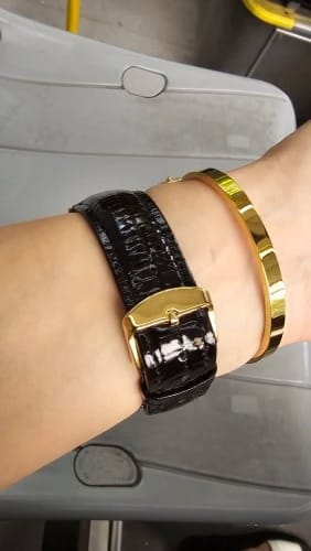 Customer photo review of Ticwatch Genuine Leather Strap - Classic Comfortable Fit