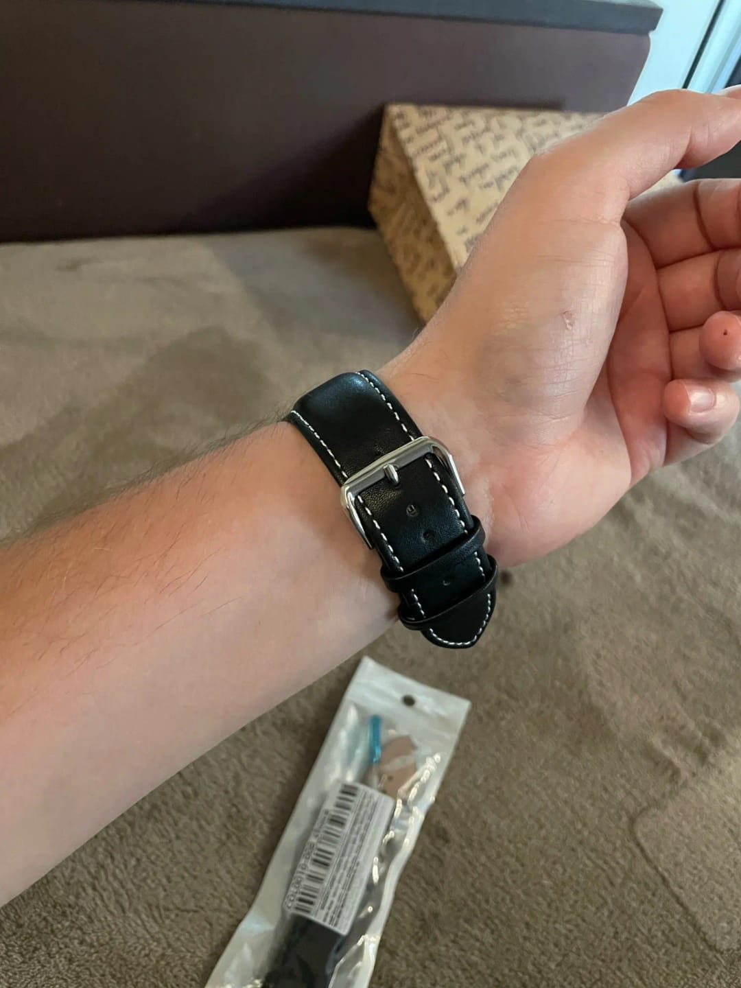 Customer photo review of Suunto Leather Band - Water-Resistant Classic Design