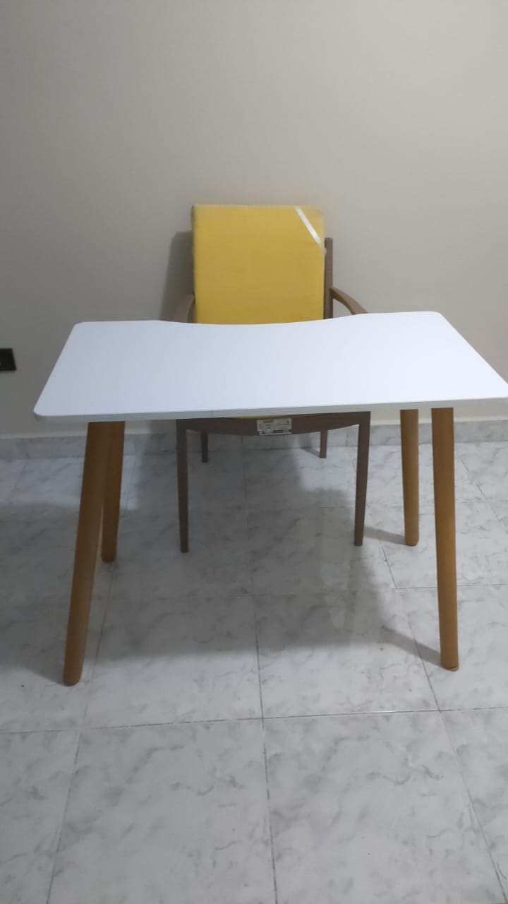 Customer photo review of Zan Wooden Desk - Multiple Sizes - SHAM76