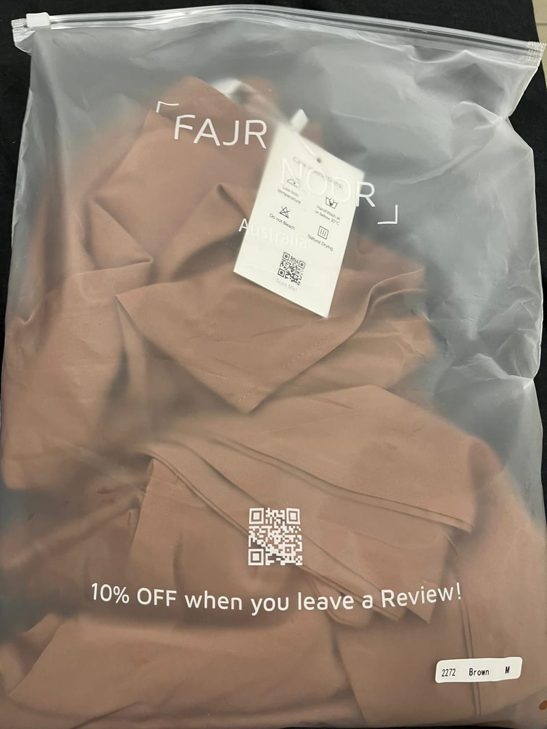 Customer photo review of Sarah Set - Brown