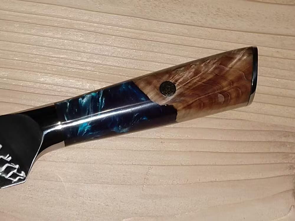 Customer photo review of Aotsuki (青月) - Japanese Damascus Steel Chef’s Knife