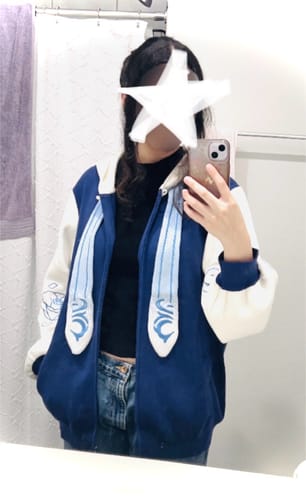 Customer photo review of Genshin Zipper Hoodie [In-Stock]