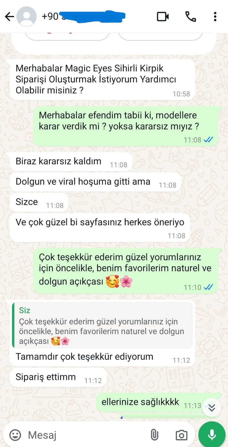 Customer photo review of Magic Eyes™ Sihirli Kirpikler