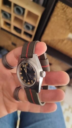 Customer photo review of Suunto Nylon Band - Lightweight Comfortable Tactical Strap