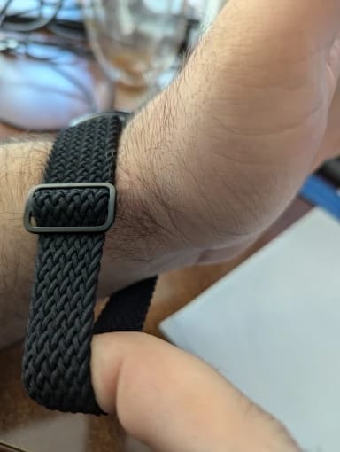 Customer photo review of Google Pixel Nylon Strap - Stylish, Durable, Versatile Band