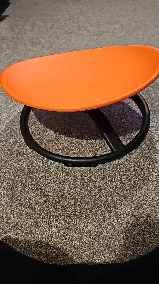 Customer photo review of Sensory Integration Swivel Chair