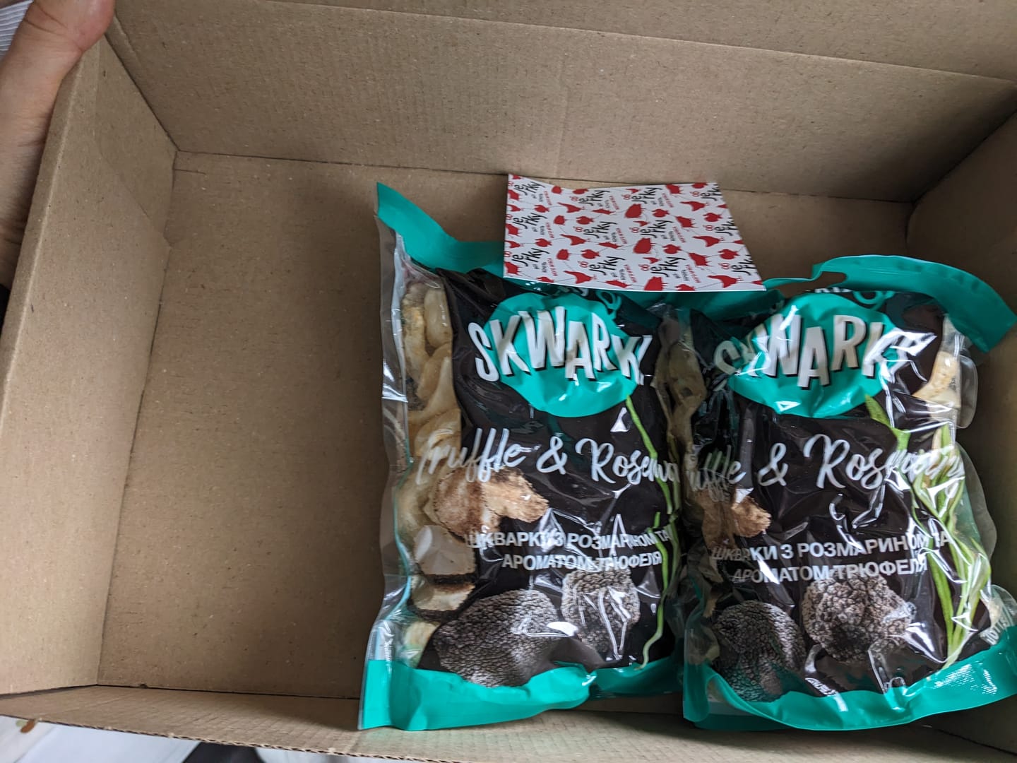 Customer photo review of Шкварки Truffle & Rosemary, 50 гр.