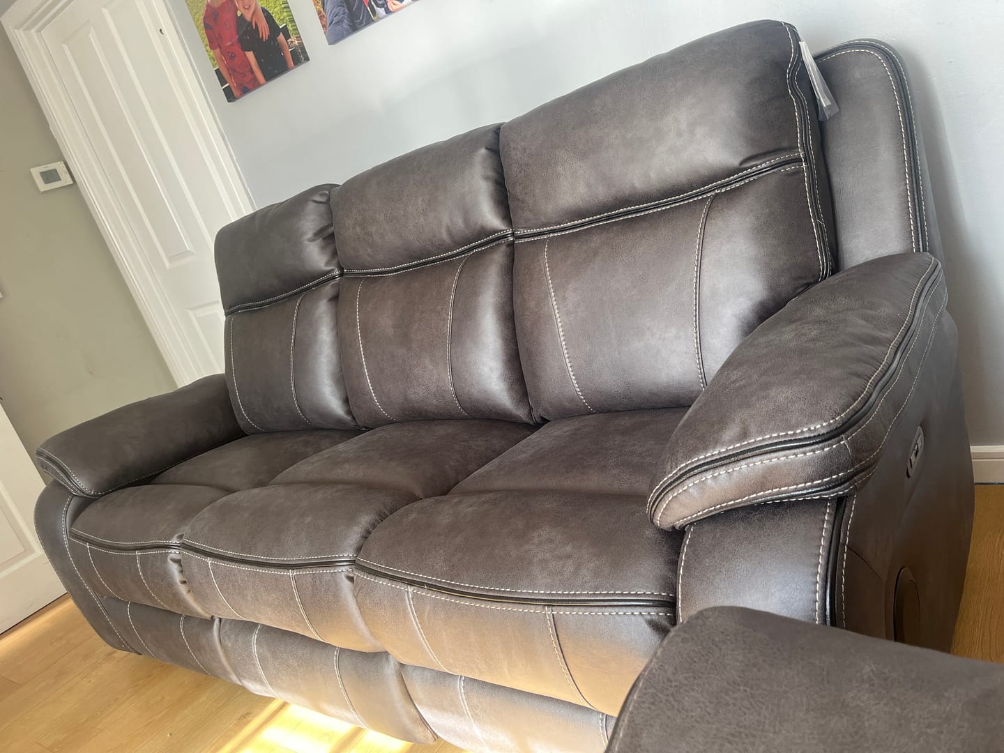 Customer photo review of Vinson 2 Seater Power Recliner