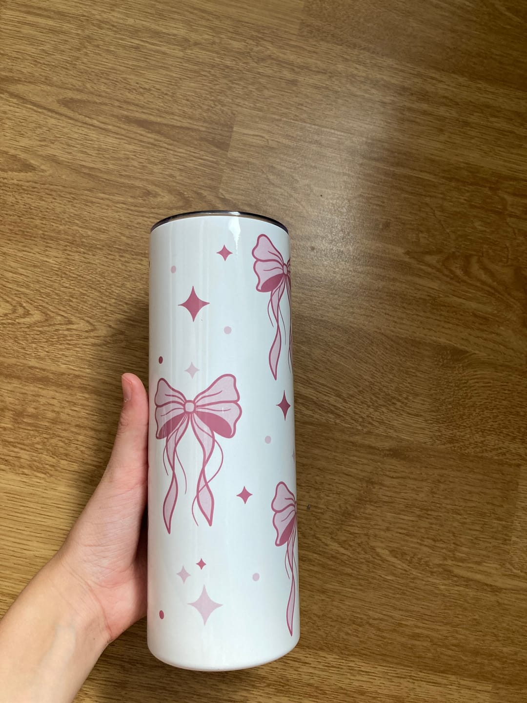 Customer photo review of Tumbler - Bows