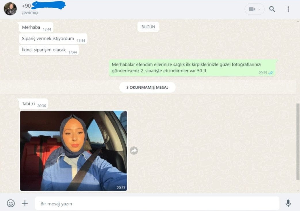 Customer photo review of Magic Eyes™ Sihirli Kirpikler