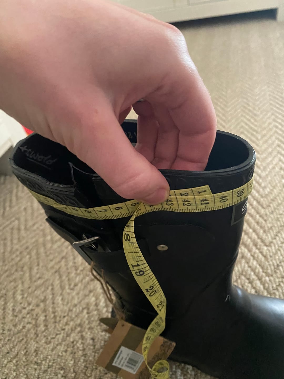 Customer photo review of Windsor Short Wellingtons Black