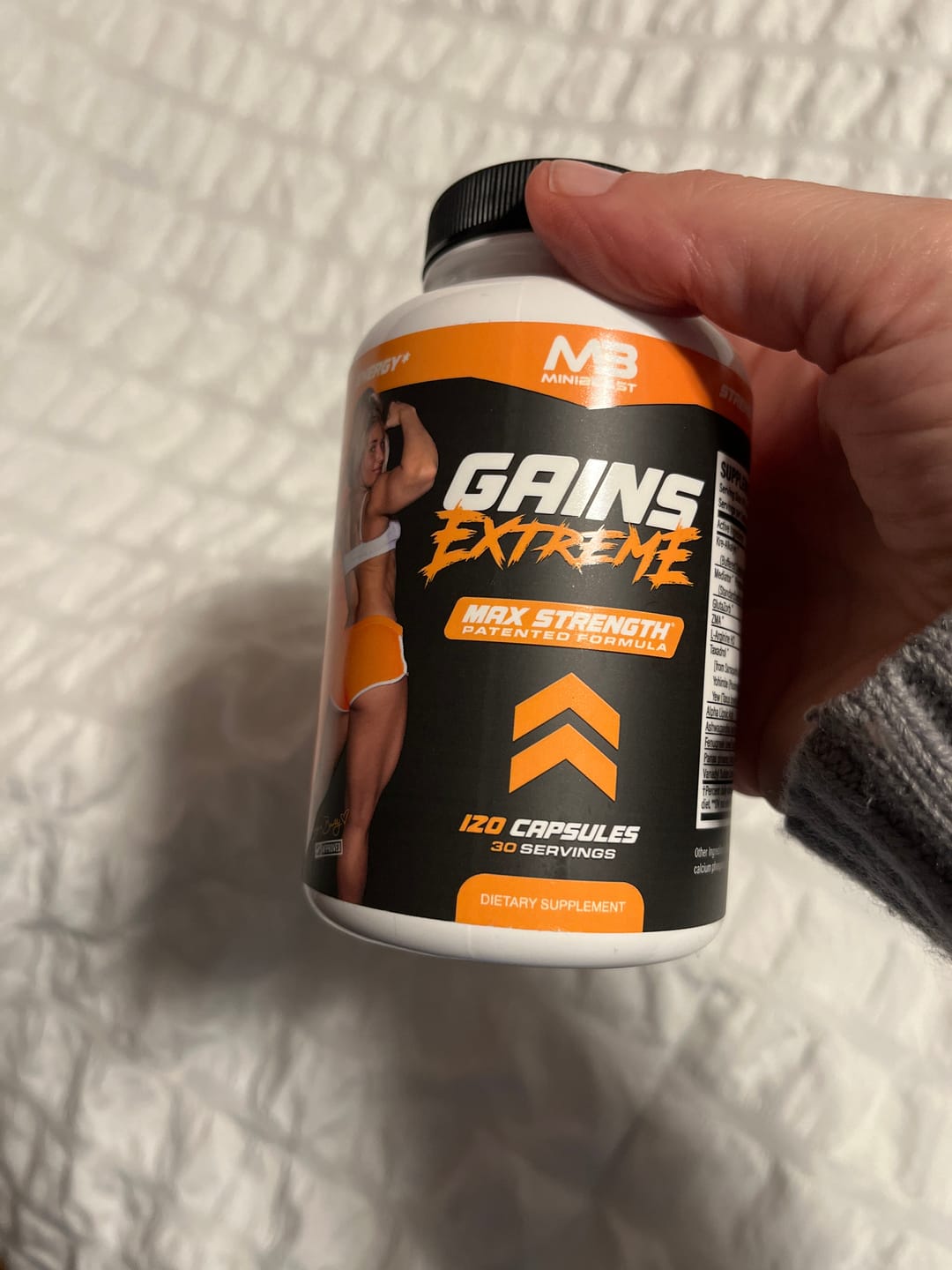 Customer photo review of Gains Extreme (Muscle Builder)