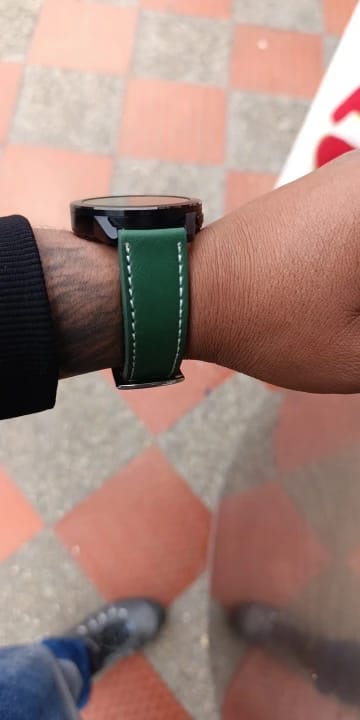 Customer photo review of Samsung Galaxy Watch Leather Strap - Premium Classic Design