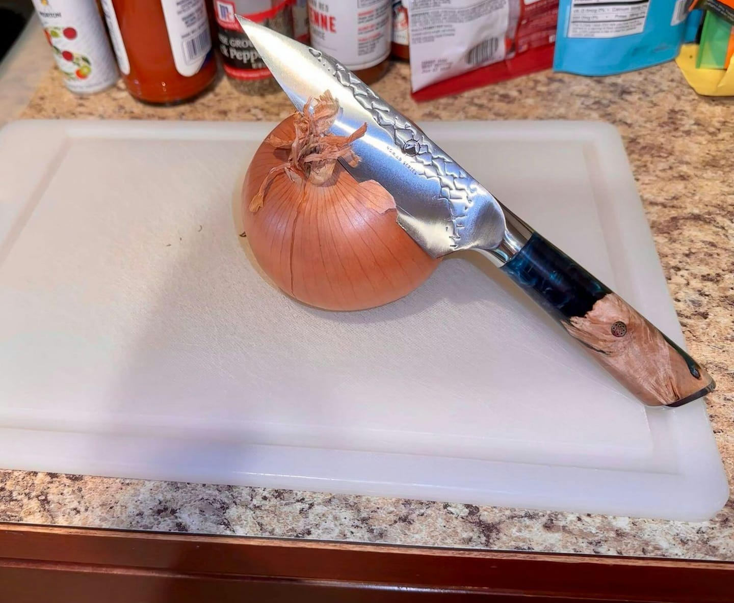 Customer photo review of Aotsuki (青月) Sets - Japanese Damascus Steel Chef’s Knives