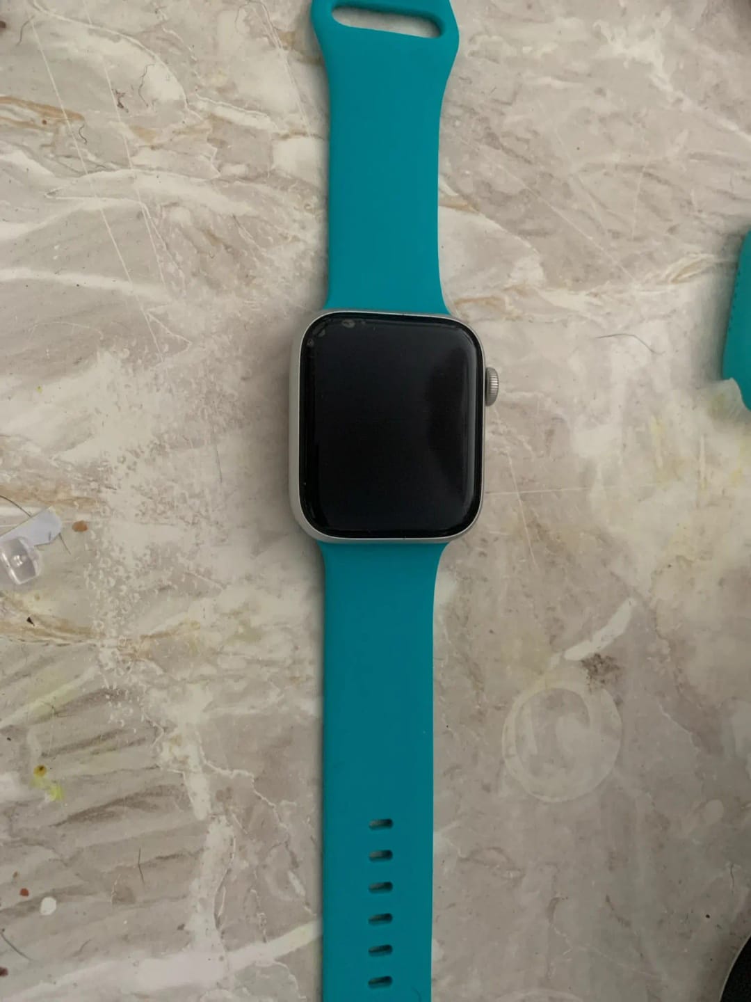 Customer photo review of Apple Watch Silicone Band - Soft Waterproof Flexible Strap