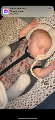 Customer photo review of Snuggle Cloud™ | Baby Lounger