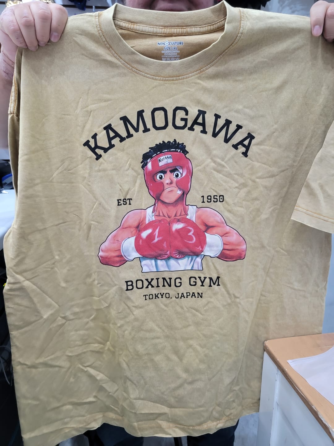 Customer photo review of HAJIME NO IPPO VINTAGE SPAR TEE