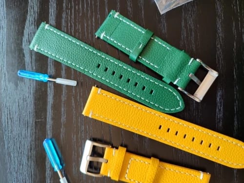 Customer photo review of Samsung Galaxy Watch Leather Strap - Premium Classic Design
