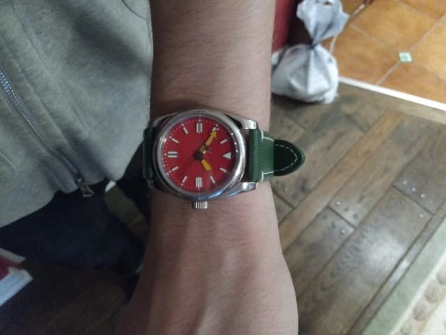 Customer photo review of Samsung Galaxy Watch Leather Strap - Premium Classic Design