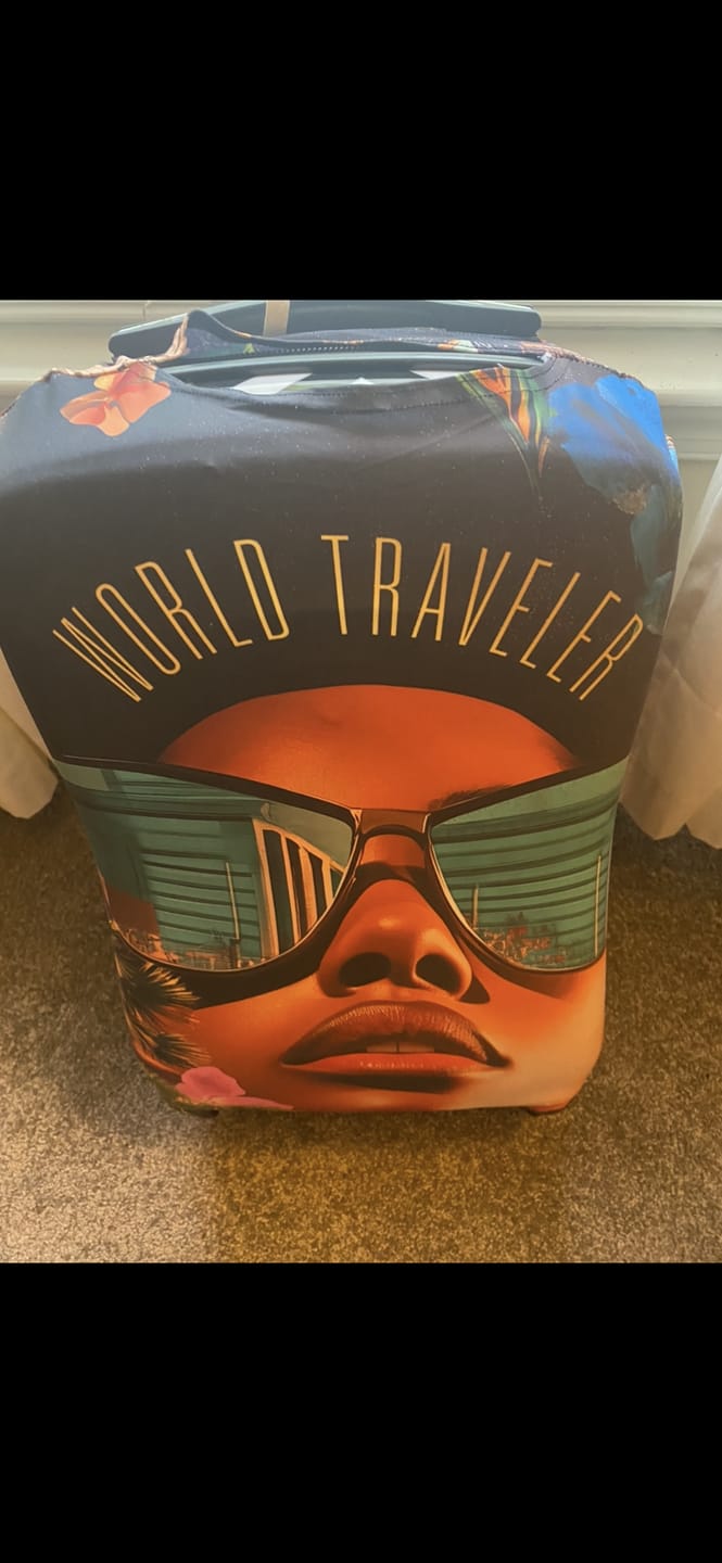 Customer photo review of World Traveler Luggage Cover