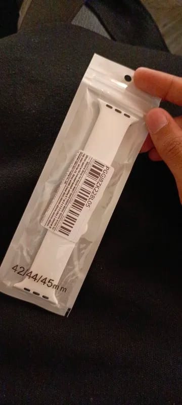 Customer photo review of Apple Watch Silicone Band - Soft Waterproof Flexible Strap