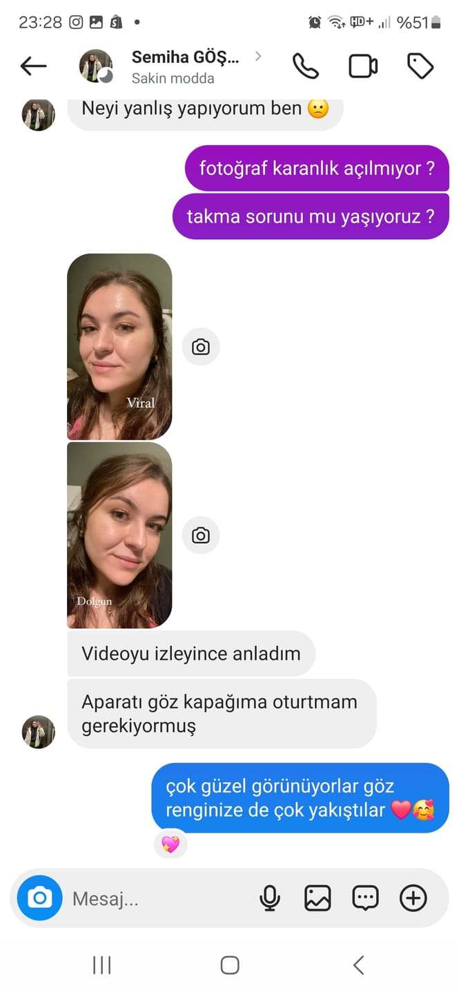 Customer photo review of Magic Eyes™ Sihirli Kirpikler