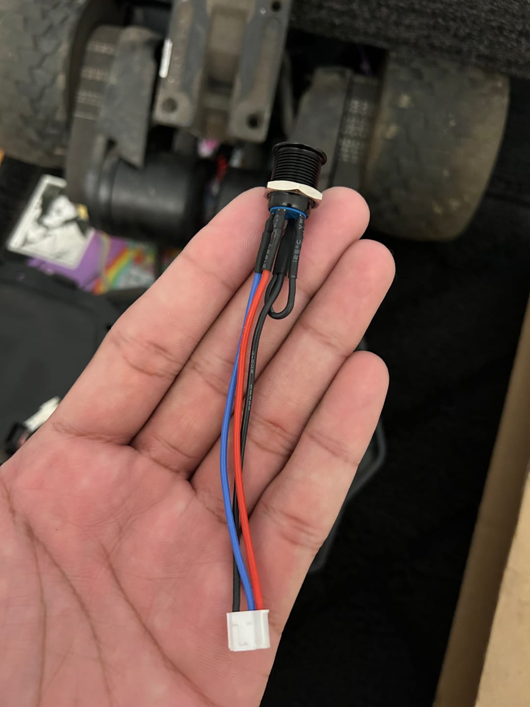 Customer photo review of Power button & cable for Backfire Boards