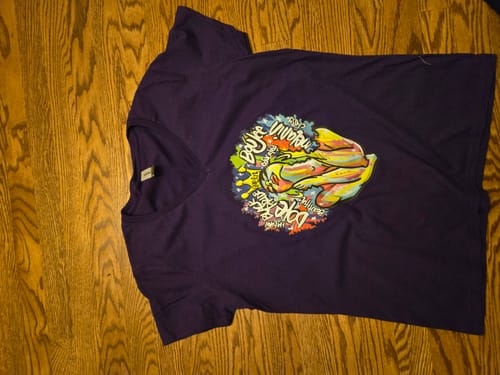 Customer photo review of Afro Women Graffiti Design BLM DTF Transfer