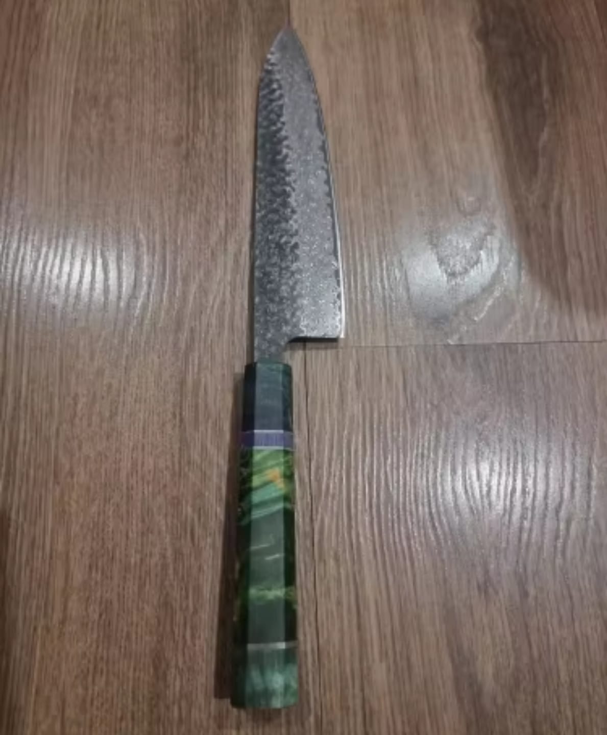 Customer photo review of Kazeshimo (風霜) - Japanese Damascus Steel Chef's Knife (8 inch)