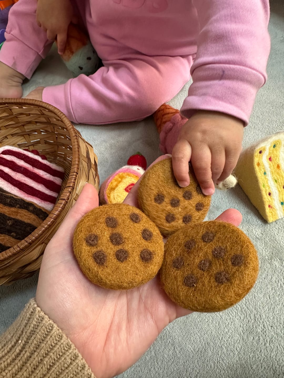 Customer photo review of Felt Cookies (Set of 3)