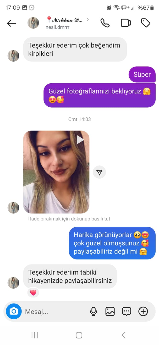 Customer photo review of Magic Eyes™ Sihirli Kirpikler