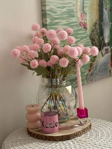 Fotorecensie van een klant over Zijden Kiku Bloemen - Roze