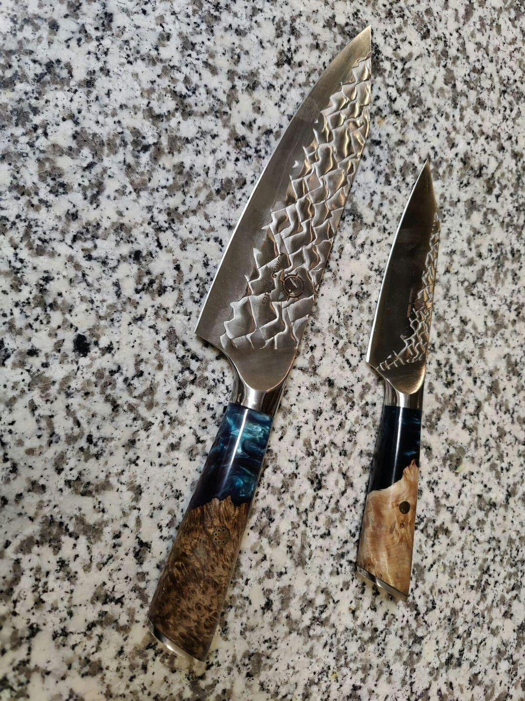 Customer photo review of Aotsuki (青月) Sets - Japanese Damascus Steel Chef’s Knives