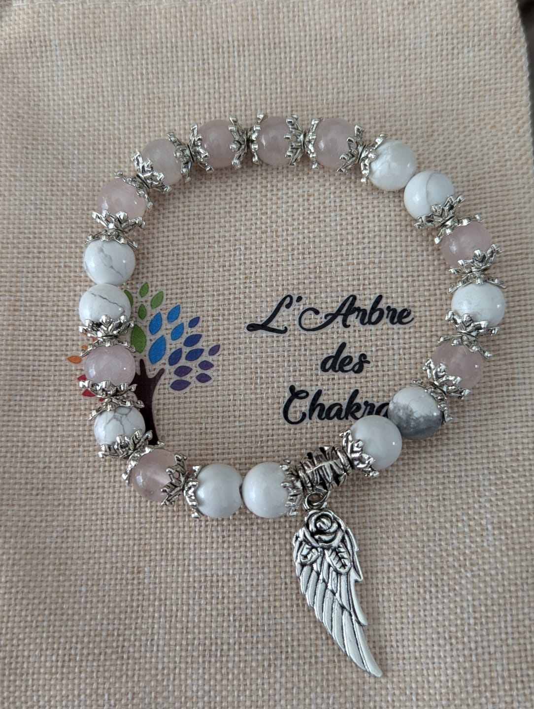 Customer photo review of Bracelet "Aile d'Ange" en Pierres Naturelles