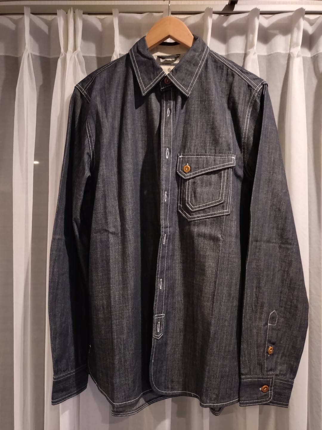Customer photo review of 今大人気！海軍CPOデニムシャツ