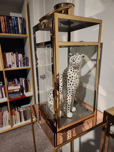 Customer photo review of Cheetah Figurines & Sculptures Statue For Home Decor