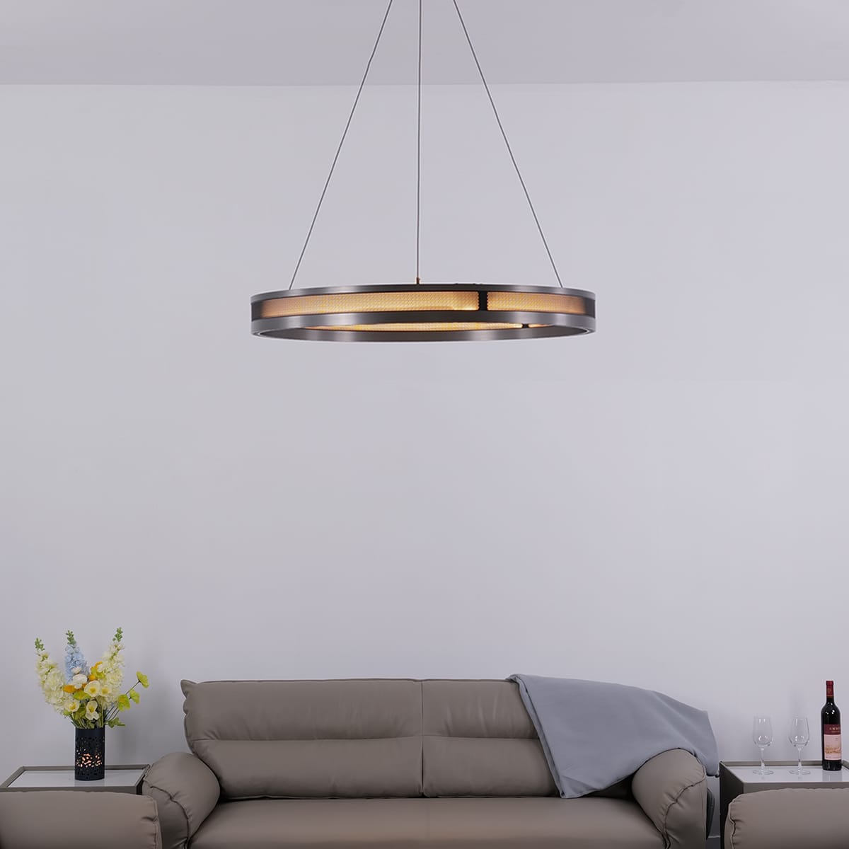 Customer photo review of Titan Rings Chandelier